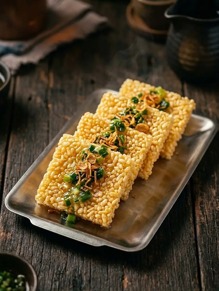 Cơm cháy mỡ hành