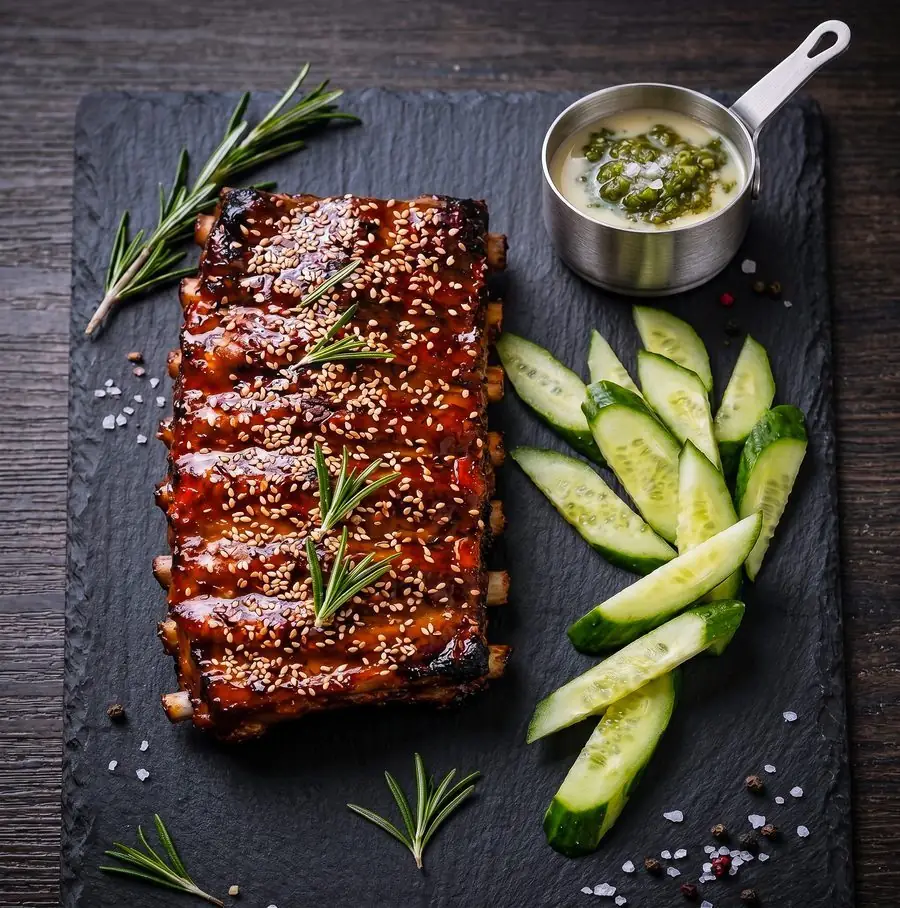 Sườn tảng nướng chao